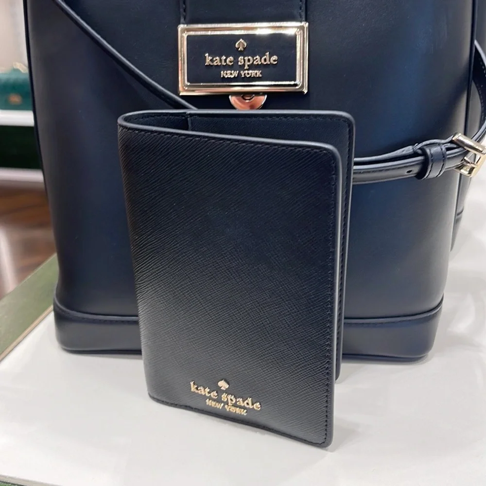 Kate Spade Madison Leather Passport Holder, Crush Proof, Black
NWT - Picture 4 of 16